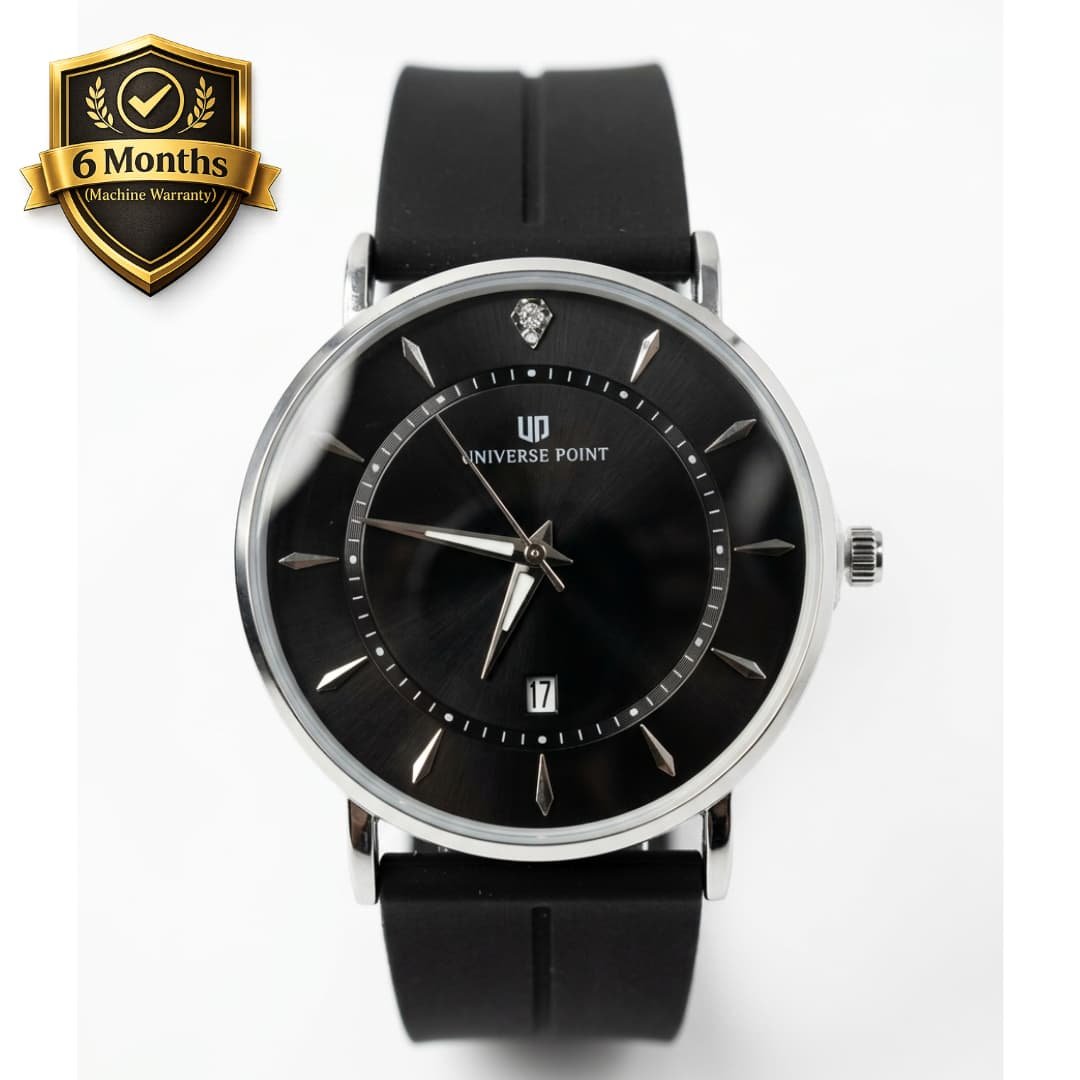 Universe Point Premium Design Magnetic Lock & Silicone Rubber Straps Watch