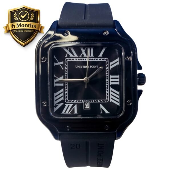 Universe Point Square Design Silicone Straps Watch