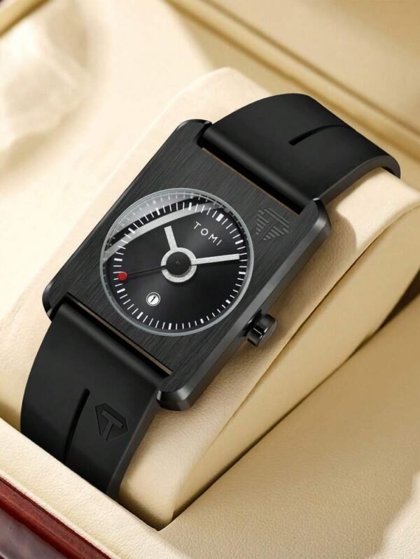 TOMI T-022 Magnet Lock Silicone Straps Luxury Tomi Tank Watch