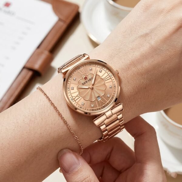 REWARD Fashion Women Wristwatch Stainless Steel Strap Quartz