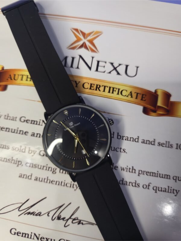 Universe Point Premium Design Magnetic Lock & Silicone Rubber Straps Watch