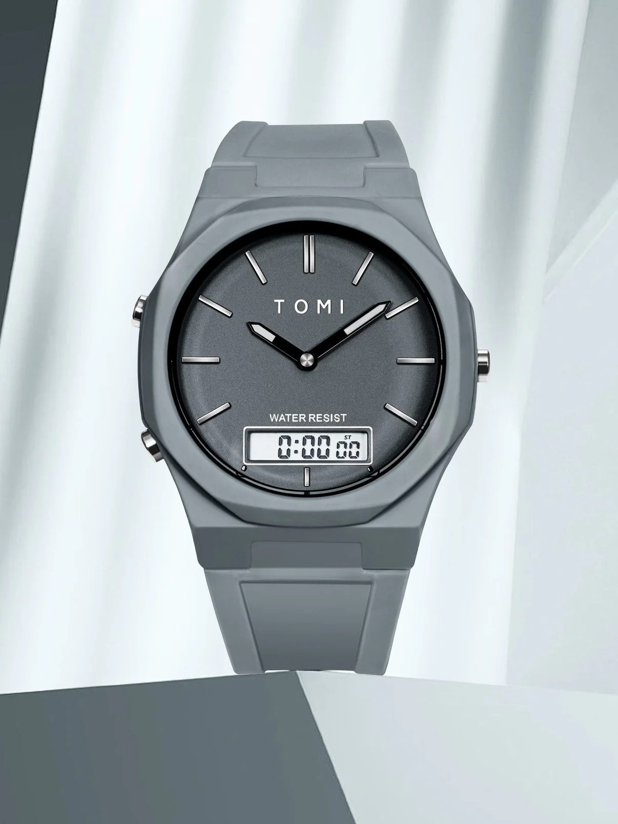 TOMI T-238 Dual Time Sports Men’s Watch Comfortable Straps Water Resistant