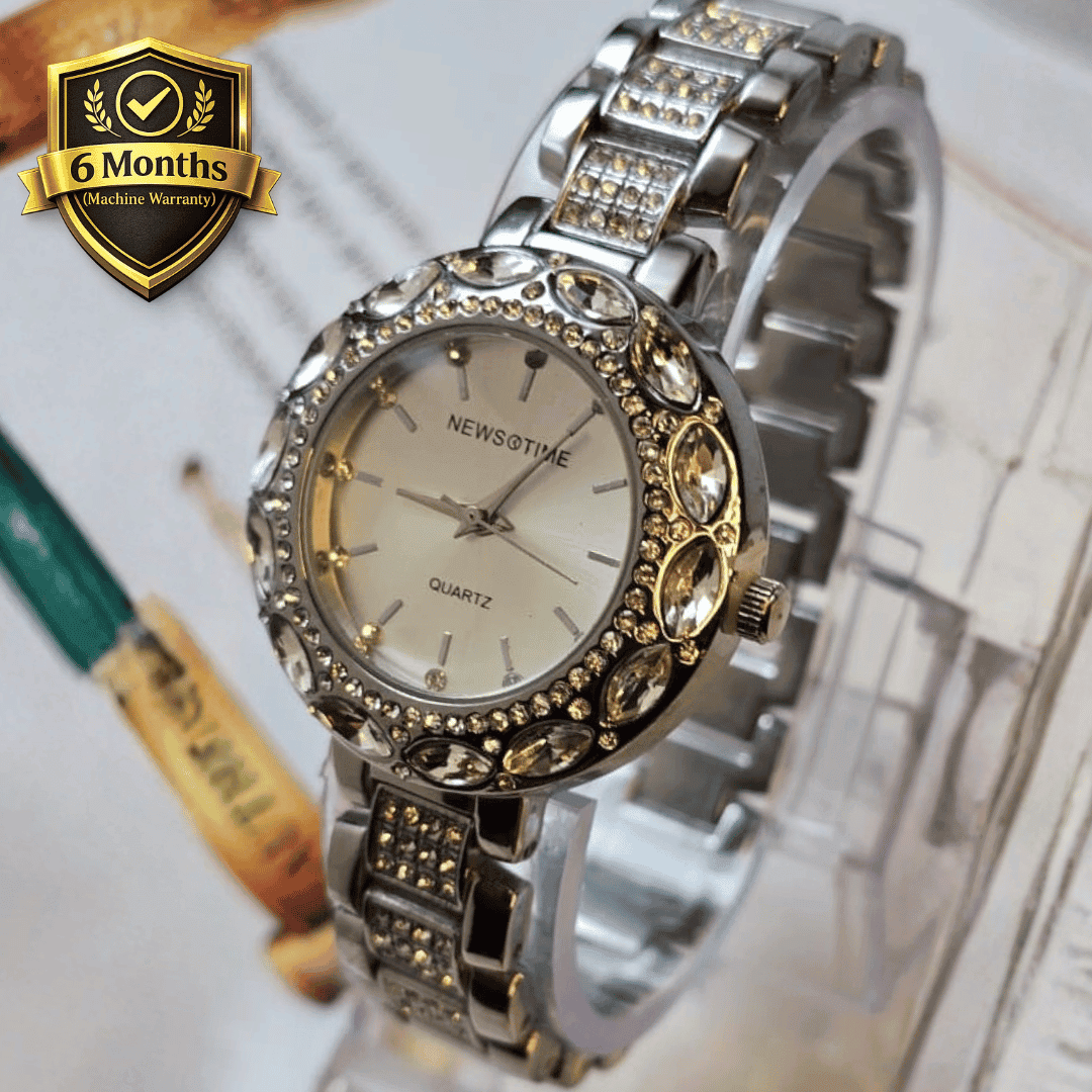 NEWS TIME Luxury Ladies Watch