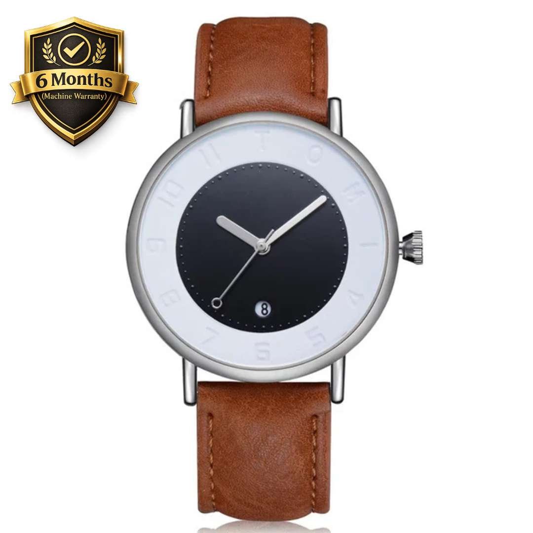 TOMI T-085 Men’s Strap Watch Date Quartz Round Dial