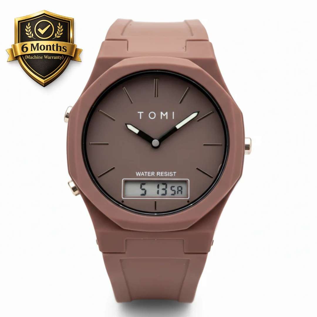 TOMI T-238 Dual Time Sports Men’s Watch Comfortable Straps Water Resistant