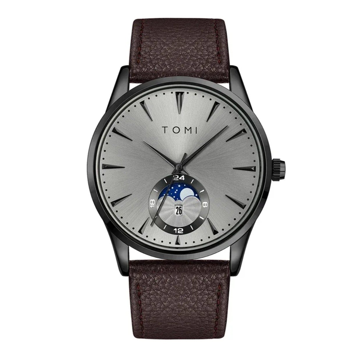 TOMI T-024 Luxury Watch Comfortable Leather Straps Magnet Lock