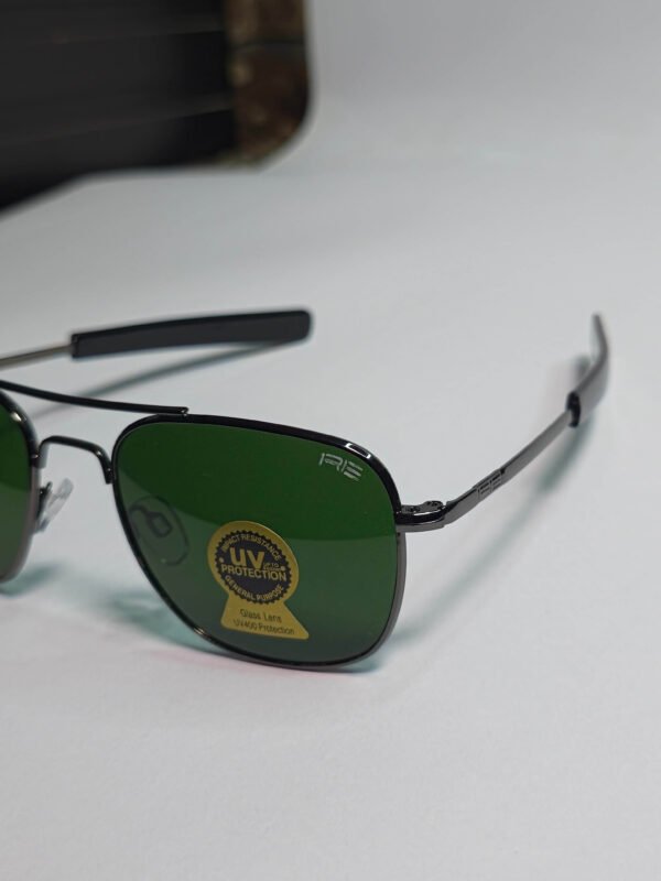 RE Military-Style Aviator Sunglasses
