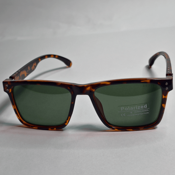 DITA Square Wayfarer Sunglasses – Premium Tortoise Shell Frame with Polarized Bottle Green Lenses