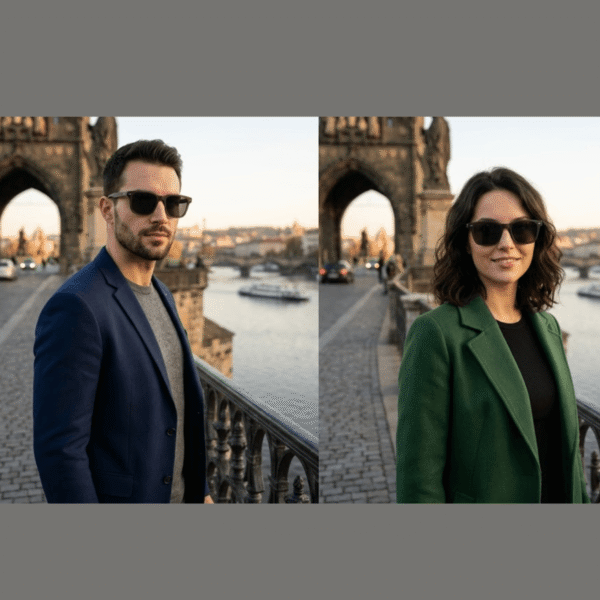 DITA Flight-Style Matte Black Wayfarer Sunglasses